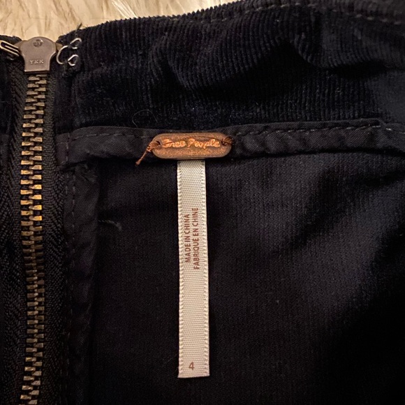 Free People Modern Femme Cord Skirt in Ink Black size 4 - Picture 5 of 8